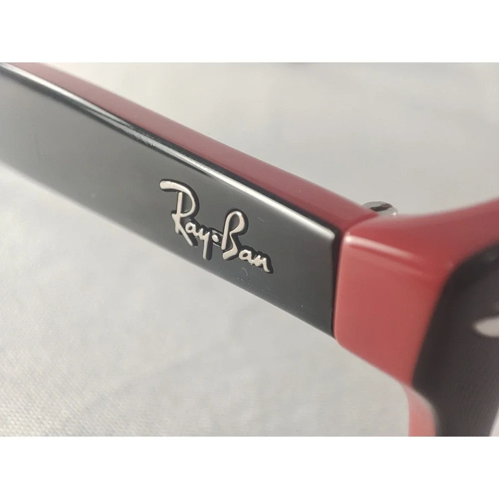 Ray-Ban RB1528 3573‎ Black Red Junior Kids Eyeglass Frames 48mm NWT + Case